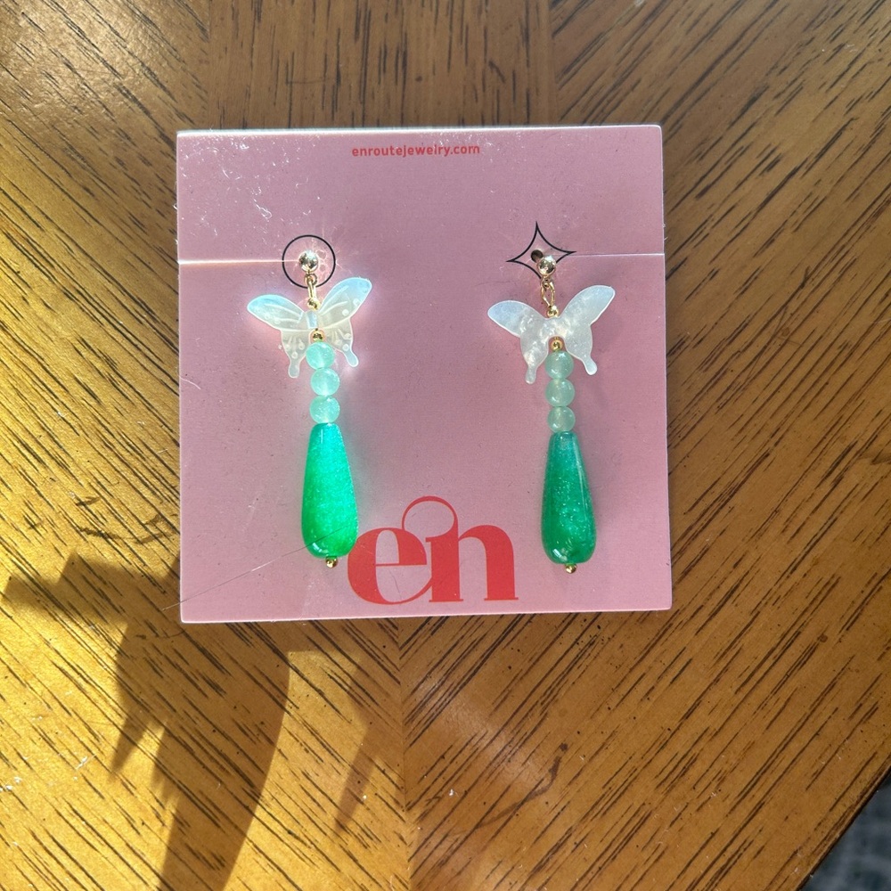 Green Fairy Earrings